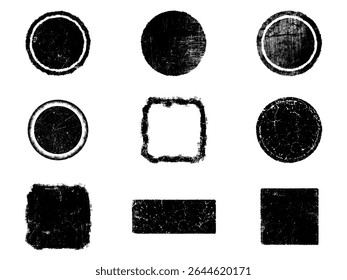 Set of Black and white grunge. Distress overlay texture. Surface dust and rough dirty wall background concept. Distress illustration simply place over object to create grunge effect. Vector EPS10.
