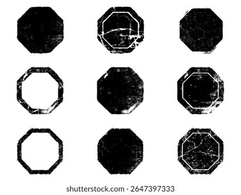Ensemble de Grunge noir et blanc. Texture de recouvrement de détresse. Poussière de surface et arrière-plan mural brut sale concept. Illustration de détresse simplement placer sur l'objet pour créer un effet grunge. Image vectorielle EPS10.