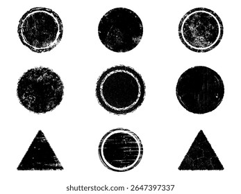 Ensemble de Grunge noir et blanc. Texture de recouvrement de détresse. Poussière de surface et arrière-plan mural brut sale concept. Illustration de détresse simplement placer sur l'objet pour créer un effet grunge. Image vectorielle EPS10.