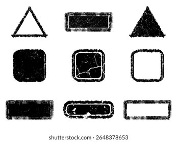 Ensemble de Grunge noir et blanc. Texture de recouvrement de détresse. Poussière de surface et arrière-plan mural brut sale concept. Illustration de détresse simplement placer sur l'objet pour créer un effet grunge. Image vectorielle EPS10.