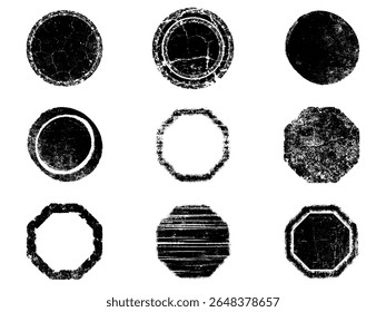Set of Black and white grunge. Distress overlay texture. Surface dust and rough dirty wall background concept. Distress illustration simply place over object to create grunge effect. Vector EPS10.