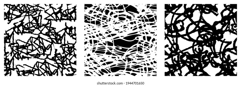 Conjunto de texturas de color negro y blanco