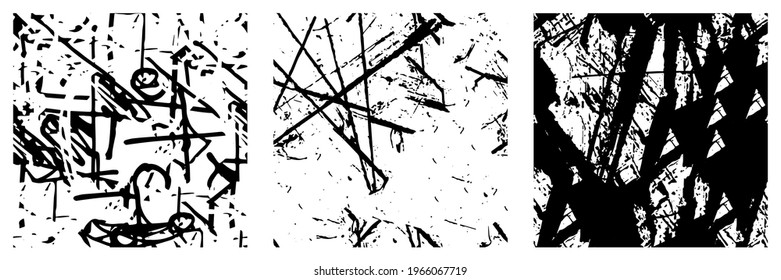 Conjunto de texturas de color negro y blanco
