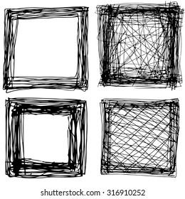 set of black and white grungy rough backgrounds