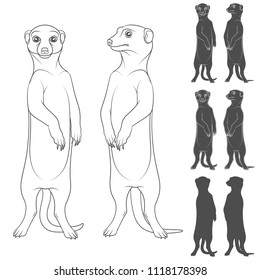 Meerkat Drawing Images Stock Photos Vectors Shutterstock
