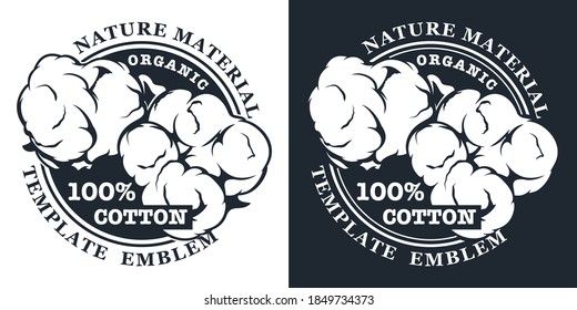 Set of black and white illustrations on the theme of organic materials, natural production.