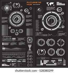 Establecer elementos de visualización de infografías en blanco y negro para la aplicación web