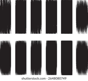 set of black and white ink splashes Brush line set. Vector abstract grungy straight lines, circles, borders and frames. Textured paint strokes. Vintage clean accurate round brushstrokes patt	

