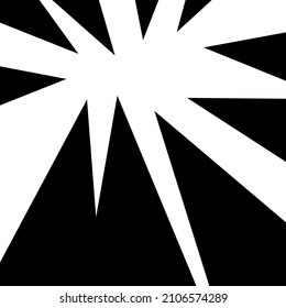 Set of black and white. Monochrome explosion background. Vector illustration.  