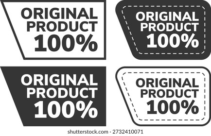 Set schwarz-weißer Prozentetiketten mit Trapezabzeichen Designs für Produkte