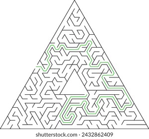 Conjunto de piezas de rompecabezas en blanco y negro aislado sobre fondo blanco. Ilustración de vector