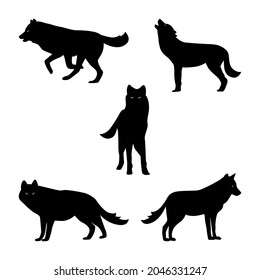 754 Wolf tiger bear fox silhouette Images, Stock Photos & Vectors ...