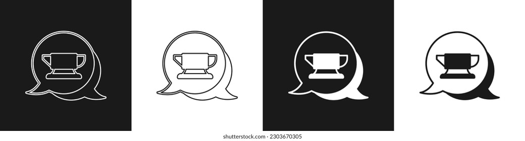 Coloque el icono de herramienta de yunque del herrero aislado en fondo blanco y negro. Forjamiento de metales. Herramienta de forja.  Vector