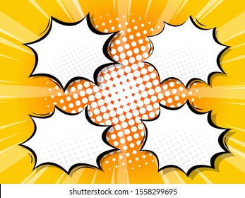 set of blank boom splash label comic book vector illustration flat design