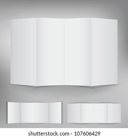 Set of blank brochure for advertising text