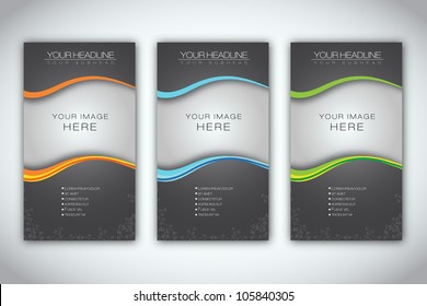 Set of Blank Brochure Template | EPS10 Vector Design