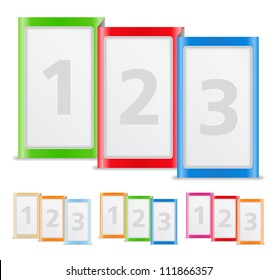 Set of blank brochure templates, vector eps10 illustration