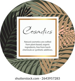 Set of blank cosmetic frames and labels. Beauty brand tag, salon sale sticker, spa quality mark, soap promotional badge, perfume shopping labels
