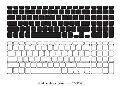 143 Keyboard with numpad Stock Vectors, Images & Vector Art | Shutterstock