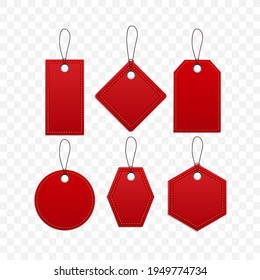 Set of blank labels. Tags and badges. Vector illustration