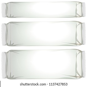 Set of blank packaging illustration