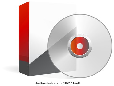 Set of Blank Product Box with Media CD