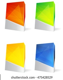 Set of Blank Product Boxes