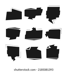 Set of blank promo stickers, vector illustration. Business advertisement message. Original packaging