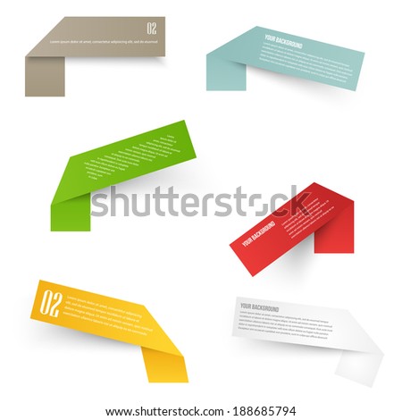Set of blank rectangle labels with acute corners