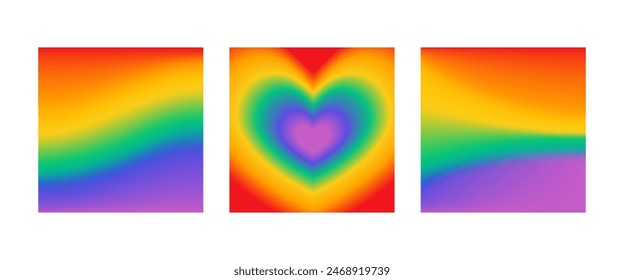 blurred Vector  rainbow