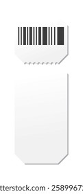 Set blank ticket template. Concert ticket, lottery coupons. Vector coupon - stock vector