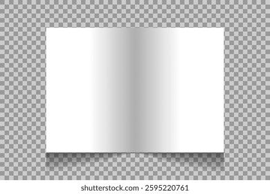 Set of blank white photo frames with shadows. Realistic photo templates with shadows. Isolated realistic vector illustration. Vector illustrations on png background.