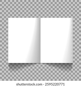 Set of blank white photo frames with shadows. Realistic photo templates with shadows. Isolated realistic vector illustration. Vector illustrations on png background.