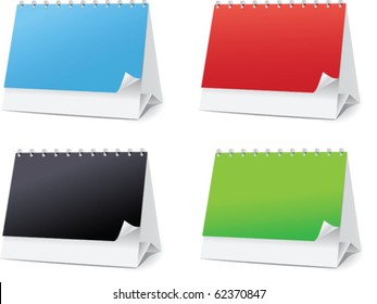 set blanks for Desktop calendars vector