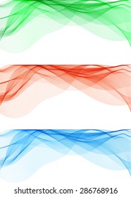 Set of blend abstract color wave