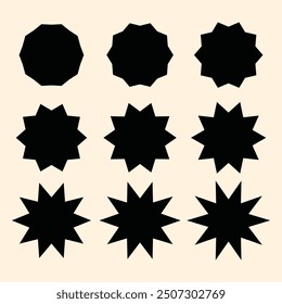 Set of blinking stars, sparks and sparkles. Shining twinkle sunburst shapes collection. Magic light flare pack for design template, poster, banner, brochure, leaflet. Vector glint glitter illustration