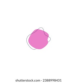 set of blob elements set vector circle