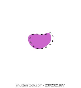 set of blob elements vector color graphic