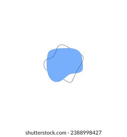 set of blob elements set vector creative