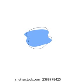 set of blob elements set vector isolated