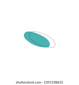 set of blob vector elements with hand draw geometric