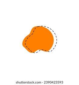 set of blobs with lines on the edges border