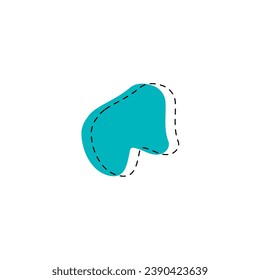 set of blobs with lines on the edges element