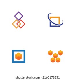 Symbol für die Logokombinationstechnologie der Blockkette