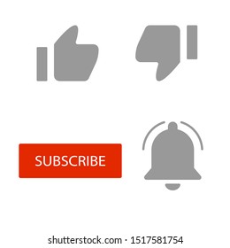 set of blogging icon like etc vector illustration