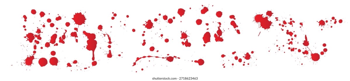 Ilustración vectorial de salpicaduras de sangre