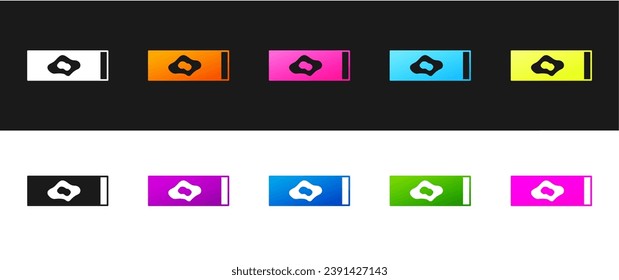 Set Blood test and virus molecule coronavirus icon isolated on black and white background. Coronavirus, COVID-19. 2019-nCoV.  Vector