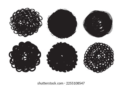 Conjunto de manchas de manchas de banner de mancha de la silueta vectorial manchas de pintura negra sobre fondo blanco cuadro de pintura grunge vector