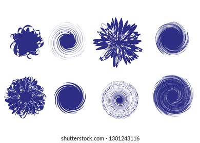  Set of Blots, vector illustration