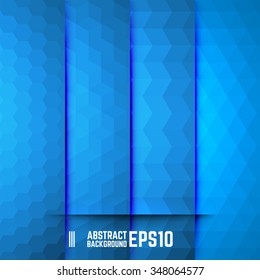 Set of Blue Abstract Backgrounds. Four Patterns. Vector illustration.
